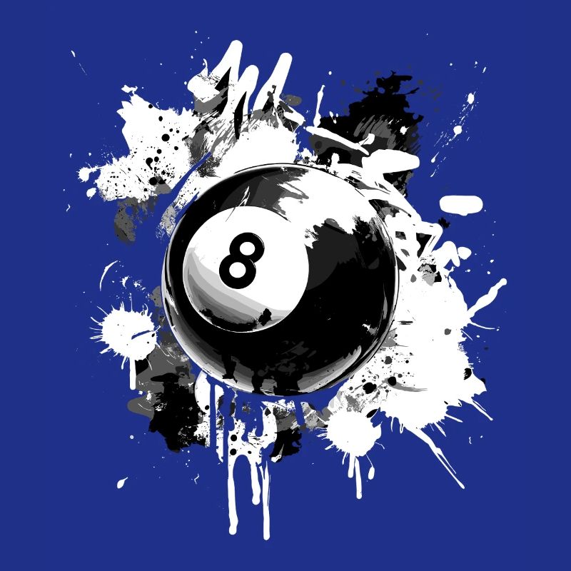 Conception créative de billard à 8 boules