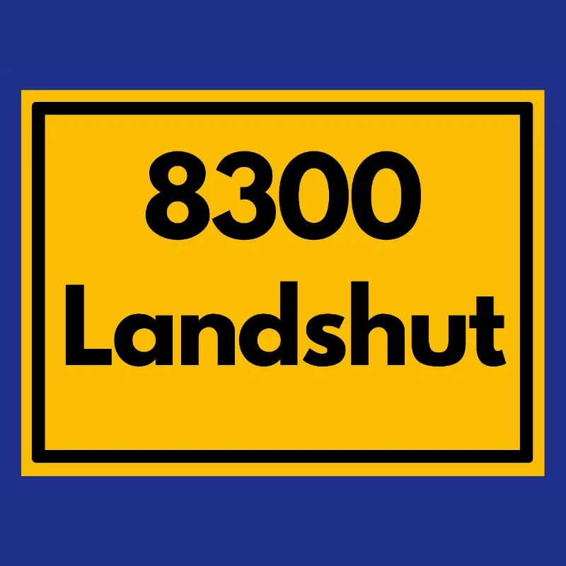 OLD POSTCODE POSTCODE RETRO 8300 LANDSHUT BAVARIA