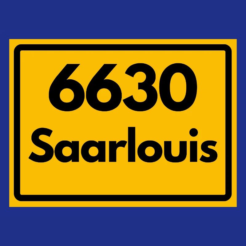 OLD POSTCODE POSTCODE RETRO 6630 SAARLOUIS HEIMAT