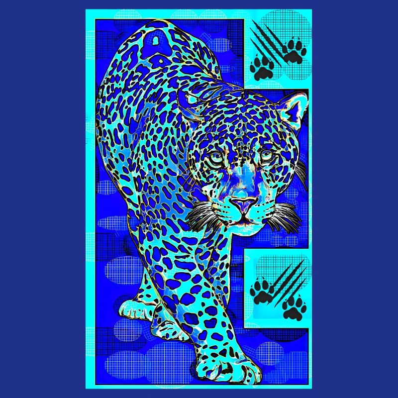 Der blaue Leopard