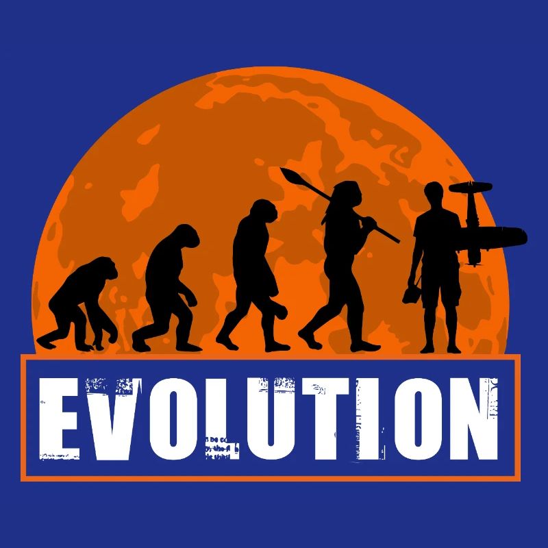 Funny RC_Plane Human Evolution RC Flight Owner