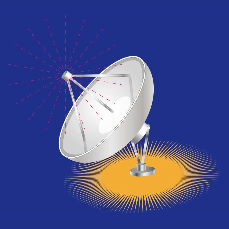 Satellite dish as a design element