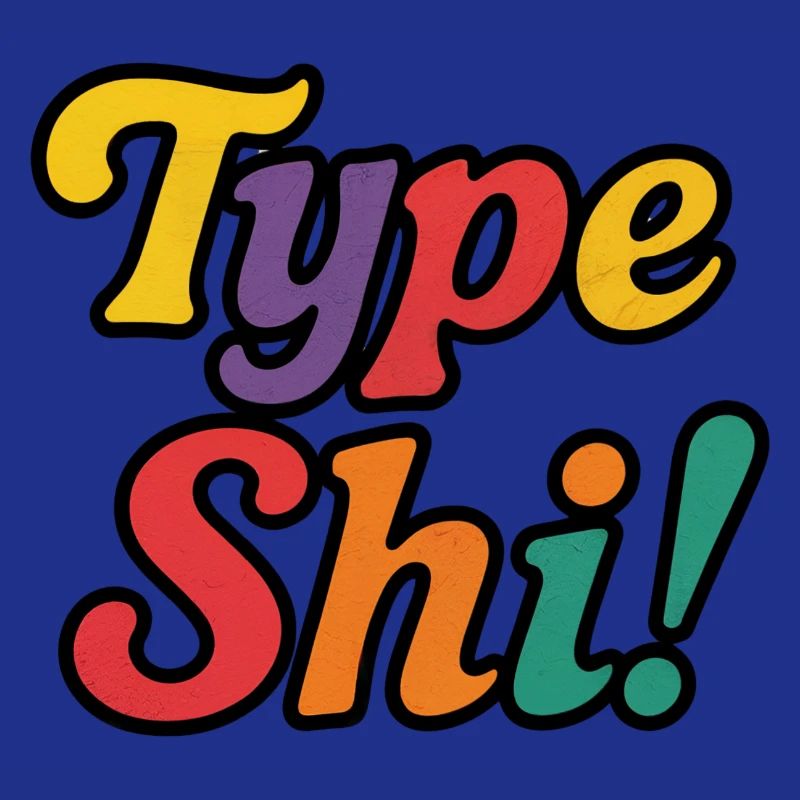 Type Shi! – Colorful, Trendy & Bold Text Design