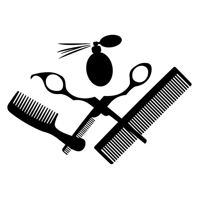 Pour salon de coiffure avec ciseaux