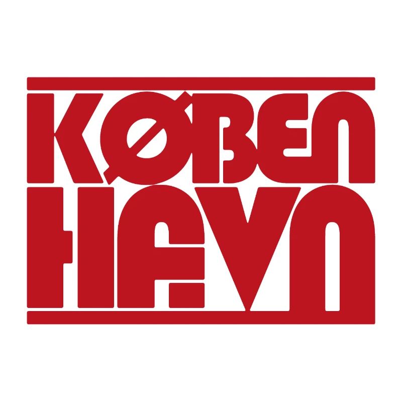 Copenhague, Danemark Description de la conception typographique