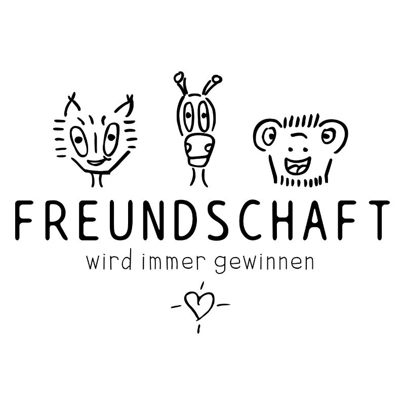 "Freundschaft wird immer gewinnen", schöner Spruch