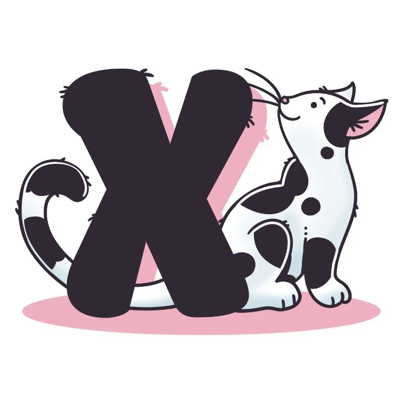 Lettre Chat X