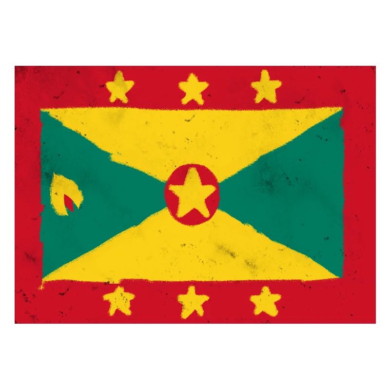 Drapeau de Grenade – Île colorée