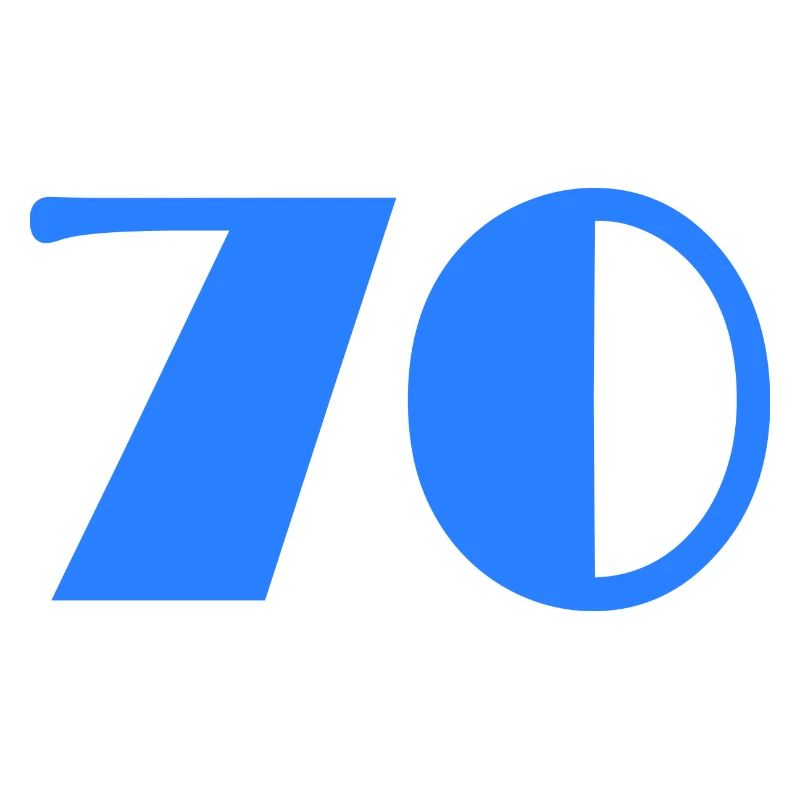 70 YEARS. 70TH ANNIVERSARY. BIRTHDAY 70 YEARS. 70