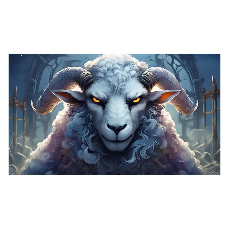Cute grumpy grouchy animals - sheep