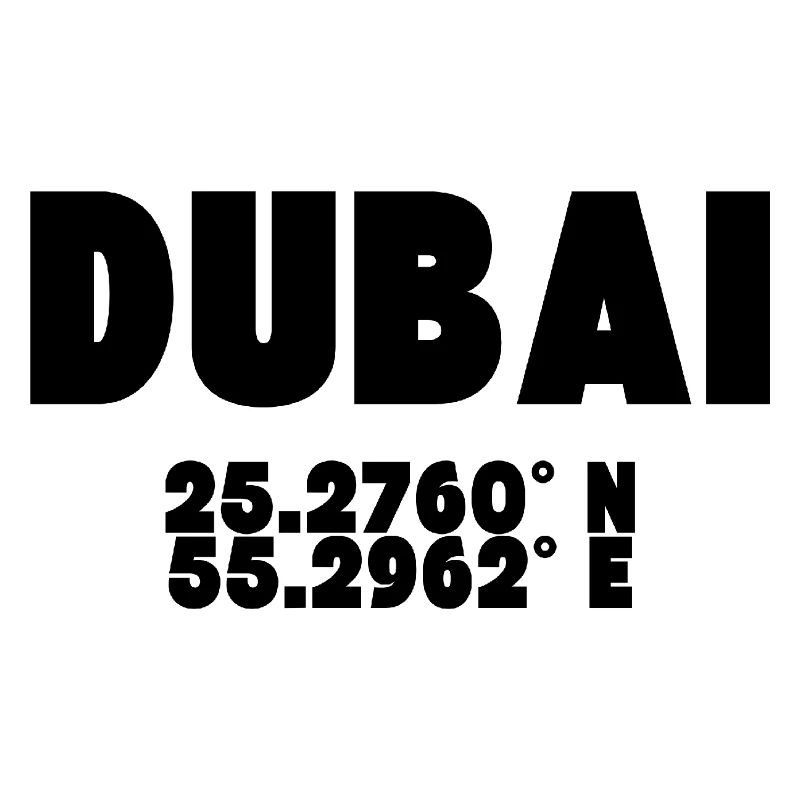 Dubai - Design with coordinates