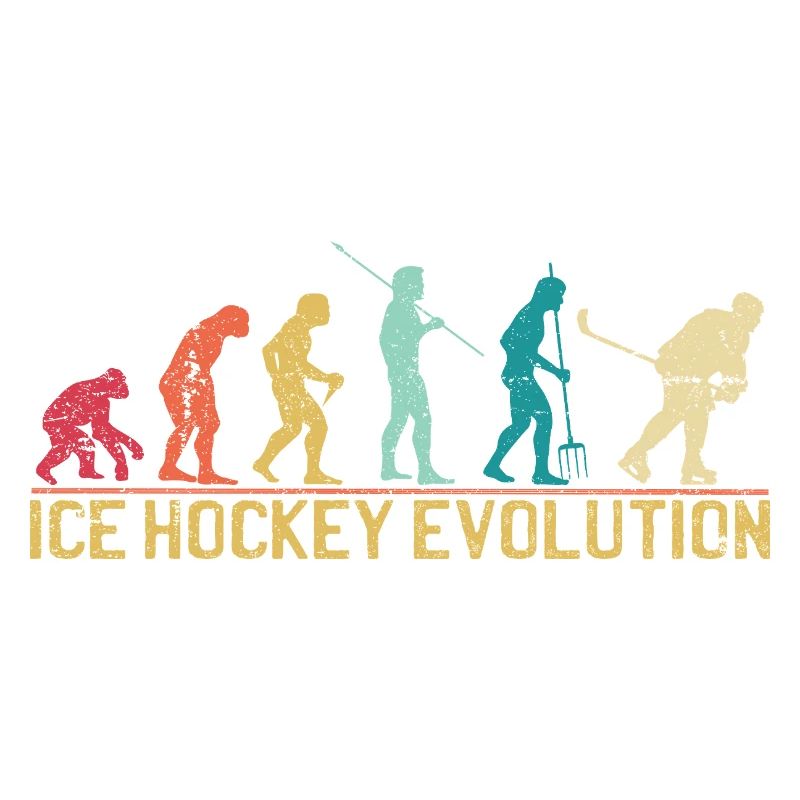 Hockey Evolution Silhouette Design