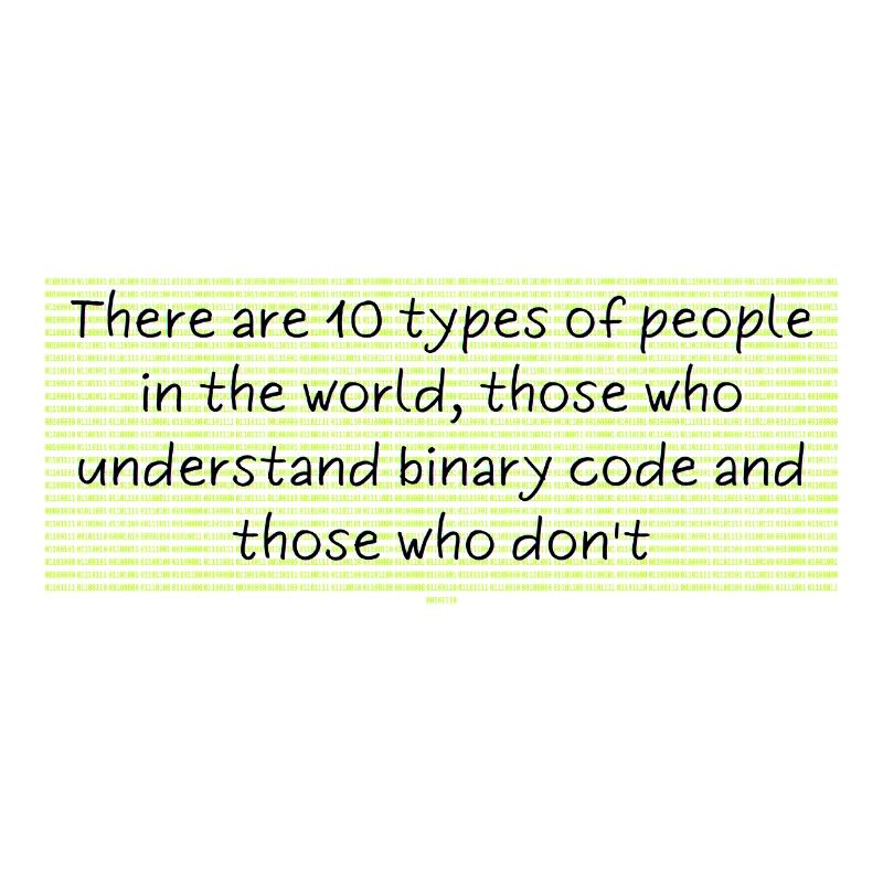 Binary humor: 10 types of people