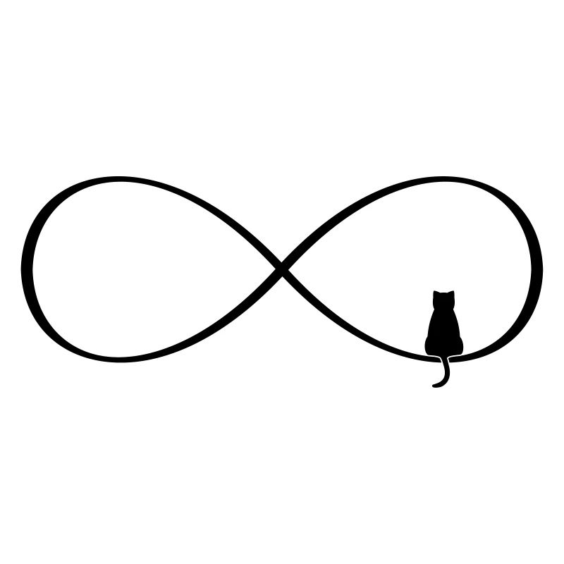Infinity Sign Cat Love Gift