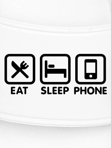 eating sleeping phone