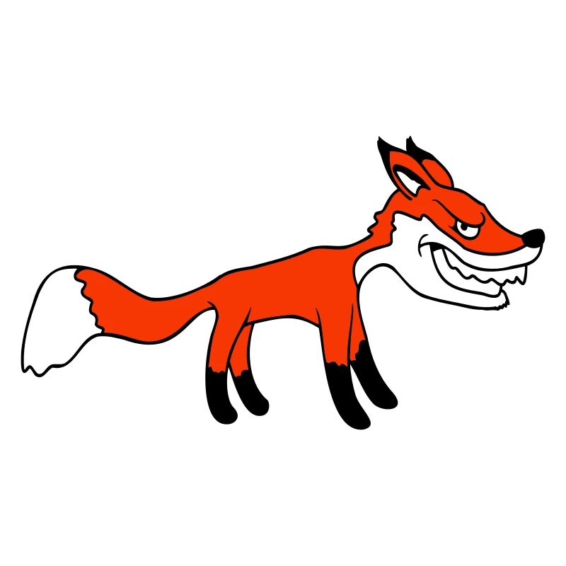 Fuchs Böser Blick Gefährlich Rotfuchs Wildes Tier