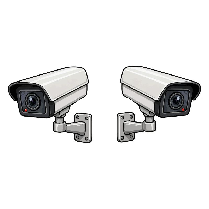 Art de surveillance à double caméra