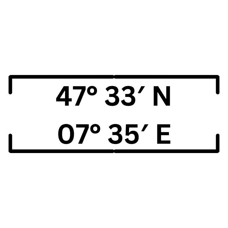 coordinates Basel Minimalist