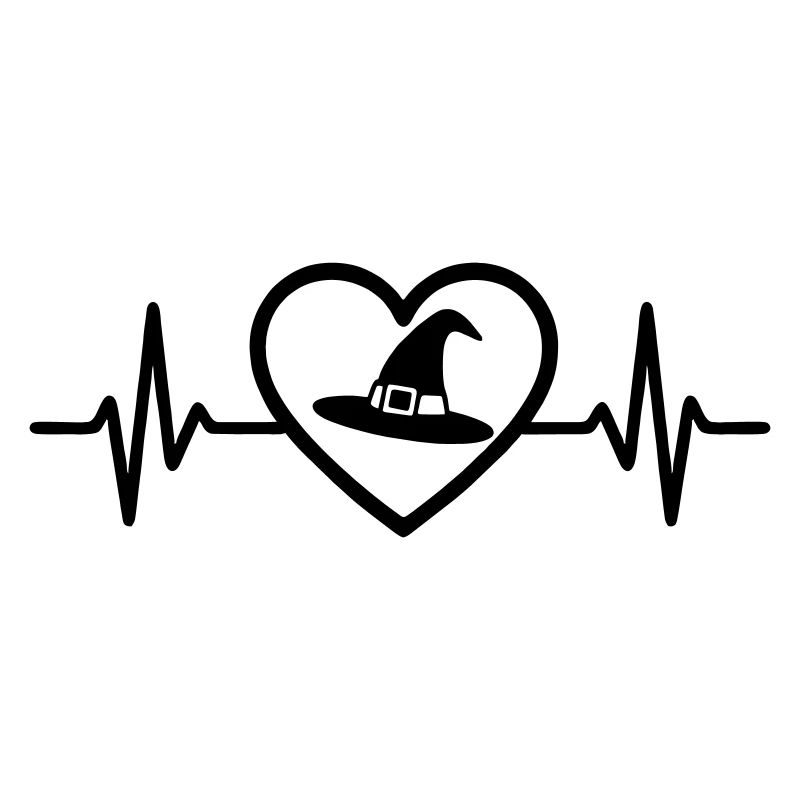 Witch Hat Halloween Heart