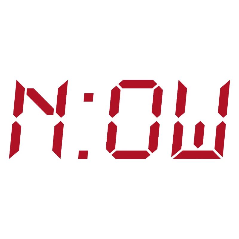 NOW – Typography Design without Background