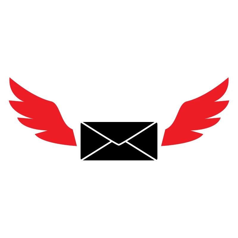 Courrier express enveloppe ailée poste