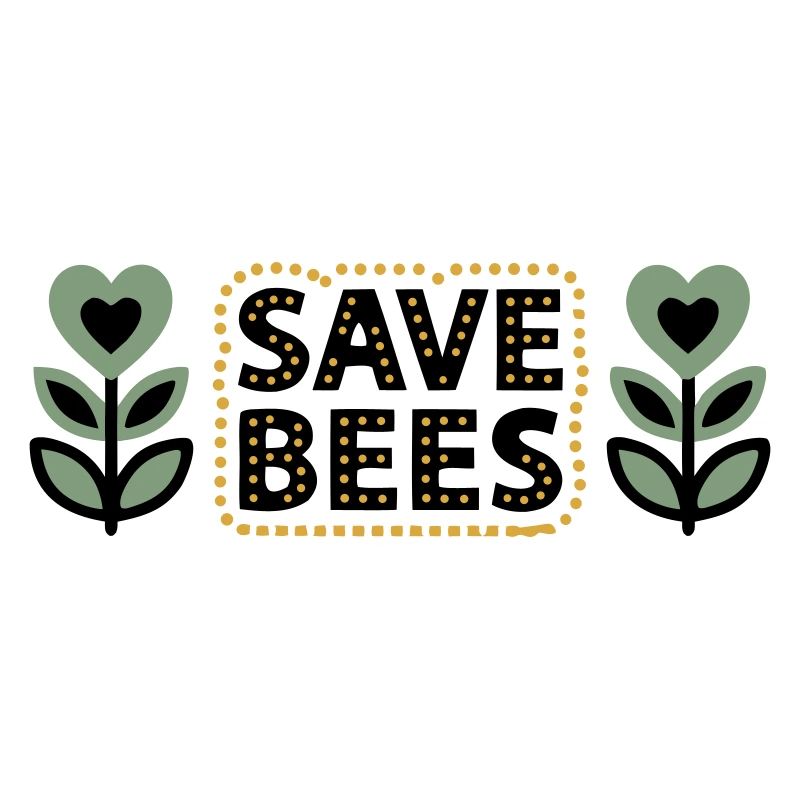  Save Bees Bienen Blumen Naturschutz Imker