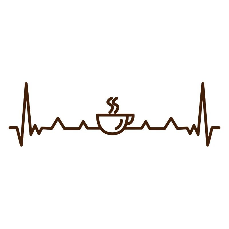 Coffee Pulse Heartbeat Pattern
