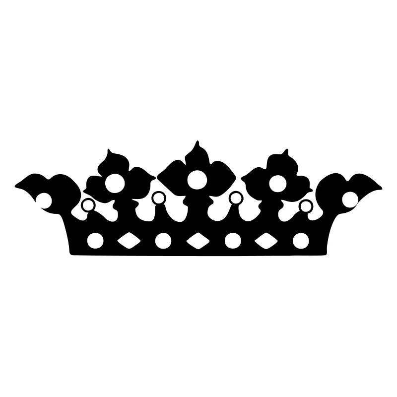 Couronne dorée avec nuance de perles