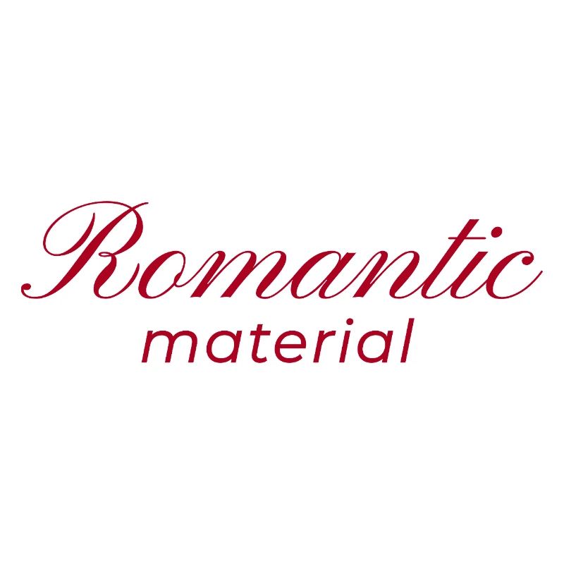 Typography Design Romantic Material