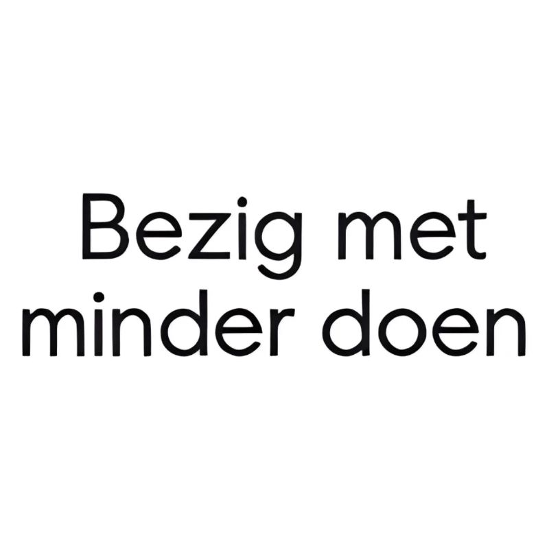 Faire moins – Conception de texte tendance