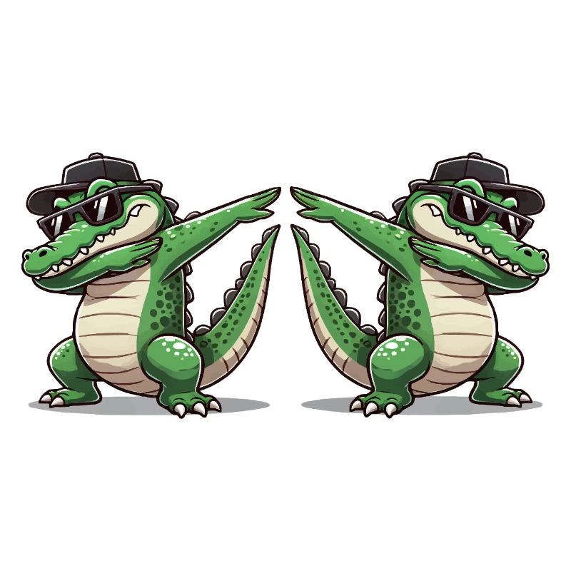 Crocodile Bande dessinée Dabbing 2