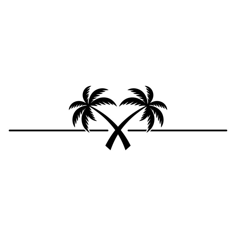 Palm Tree Symbol Island