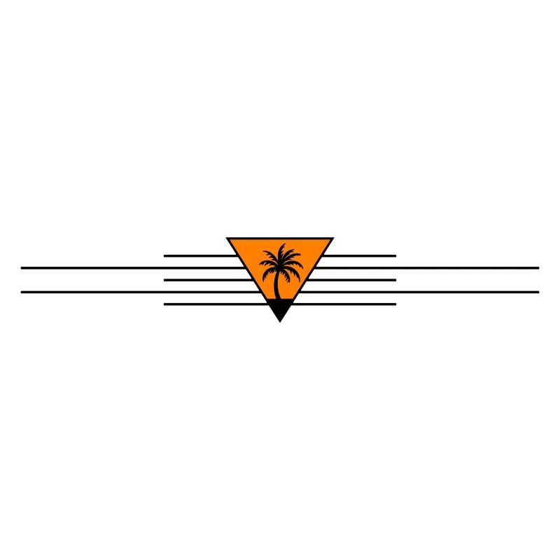 Palm tree line icon