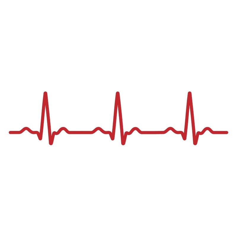 Seamless Red Ecg Heartbeat Pattern