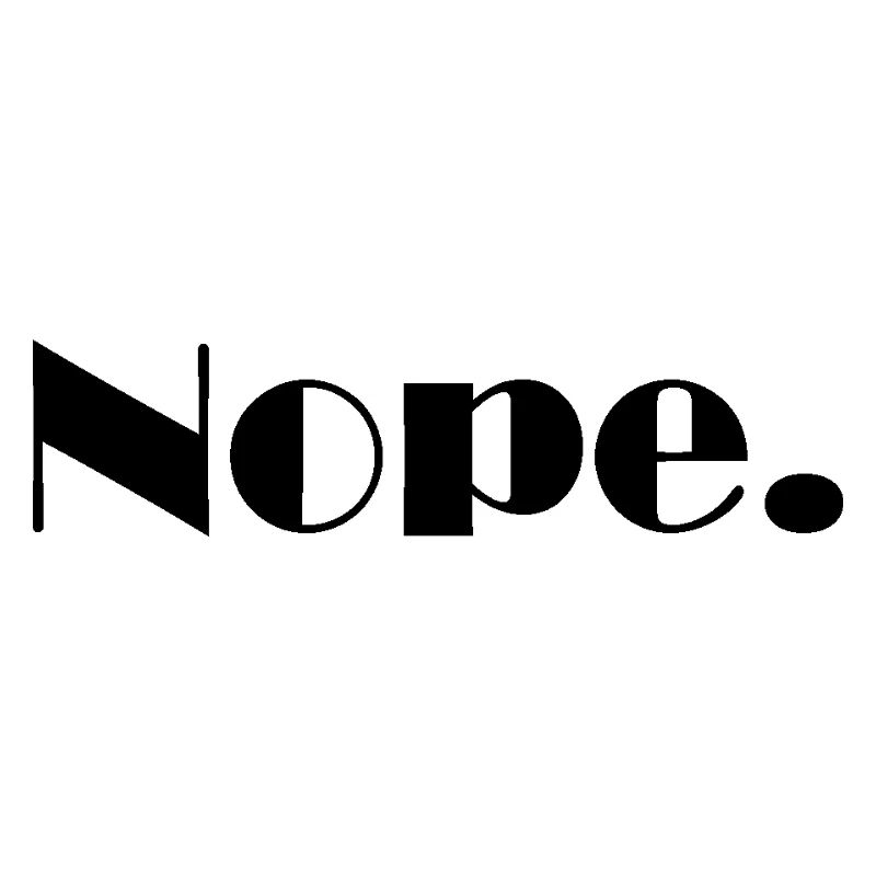 Nope.