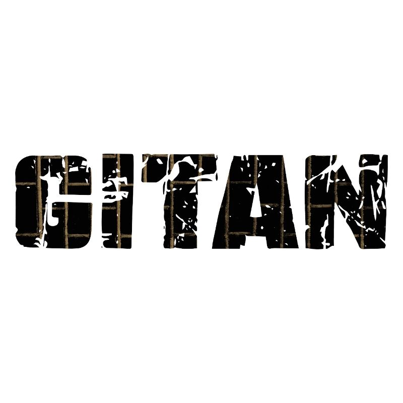 Gitan Grunge motif brique brun