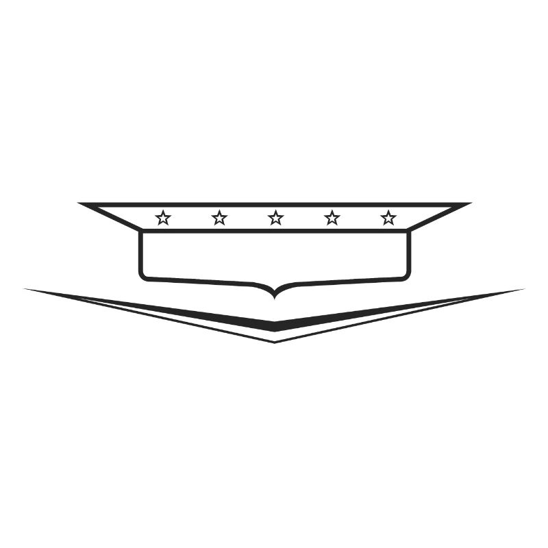 Classic Car Emblem frame empty, design yourself