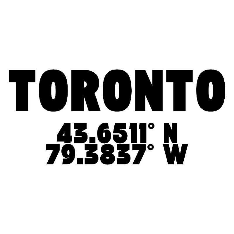 Toronto - Design with coordinates