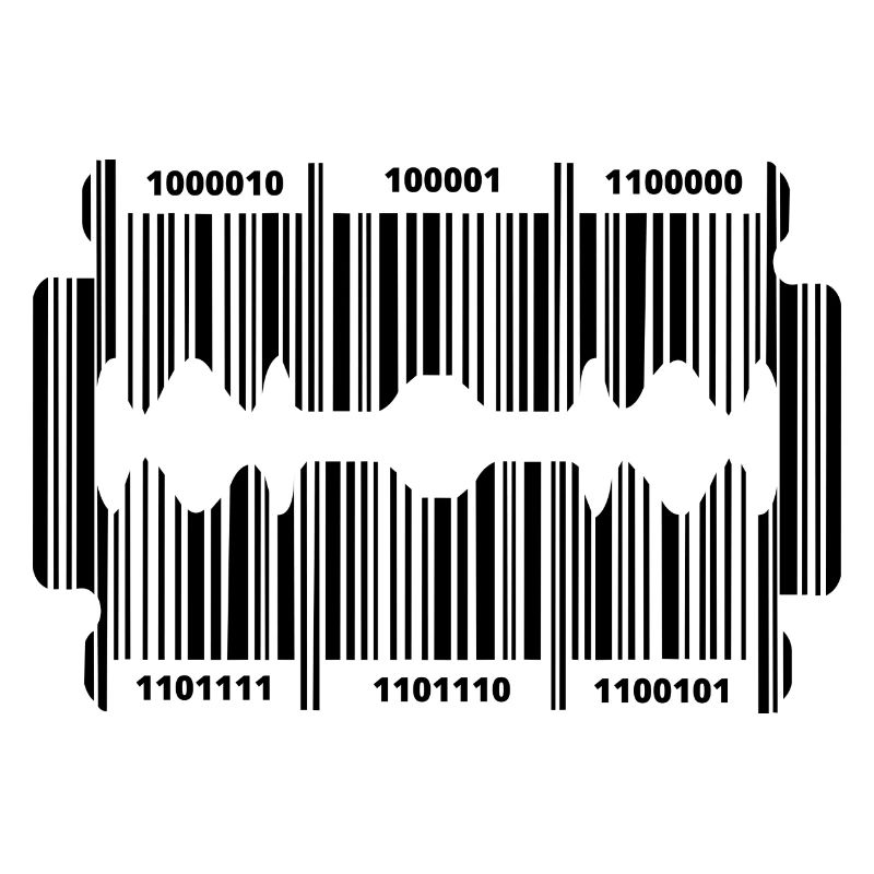 Razor blade with secret code