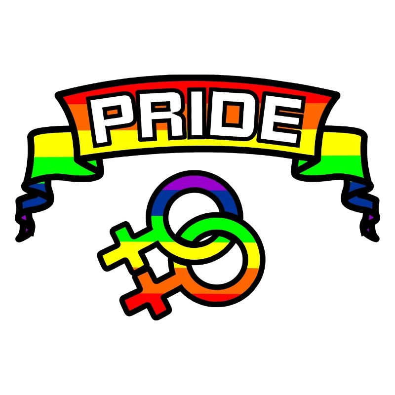 Rainbow lesbies proud logo 2