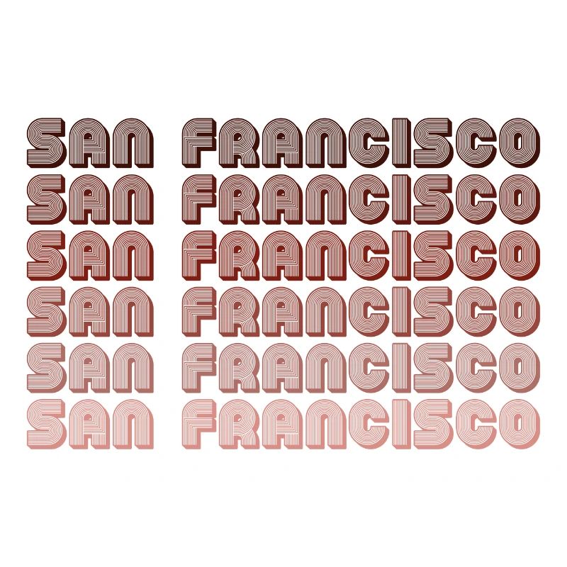 San Francisco Grid Gradient Pattern