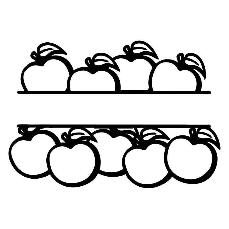 Äpfel Banner transparent