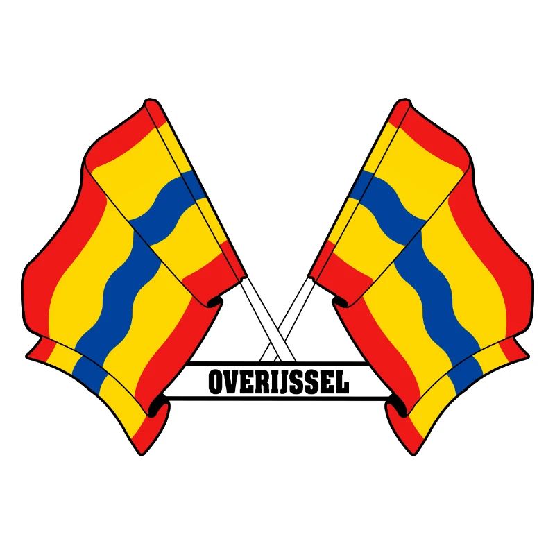 Texte à deux drapeaux OVERIJSSEL