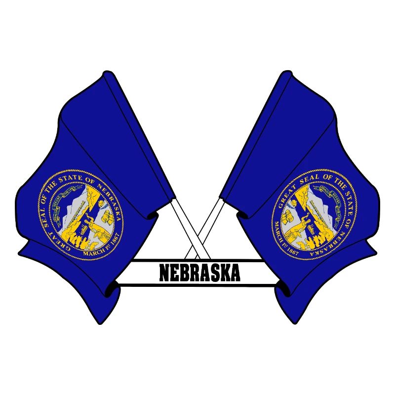 wee flags text NEBRASKA
