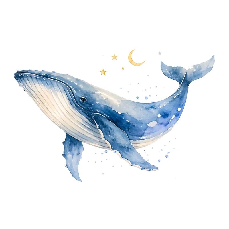 Aquarelle de baleine par MEERchandise