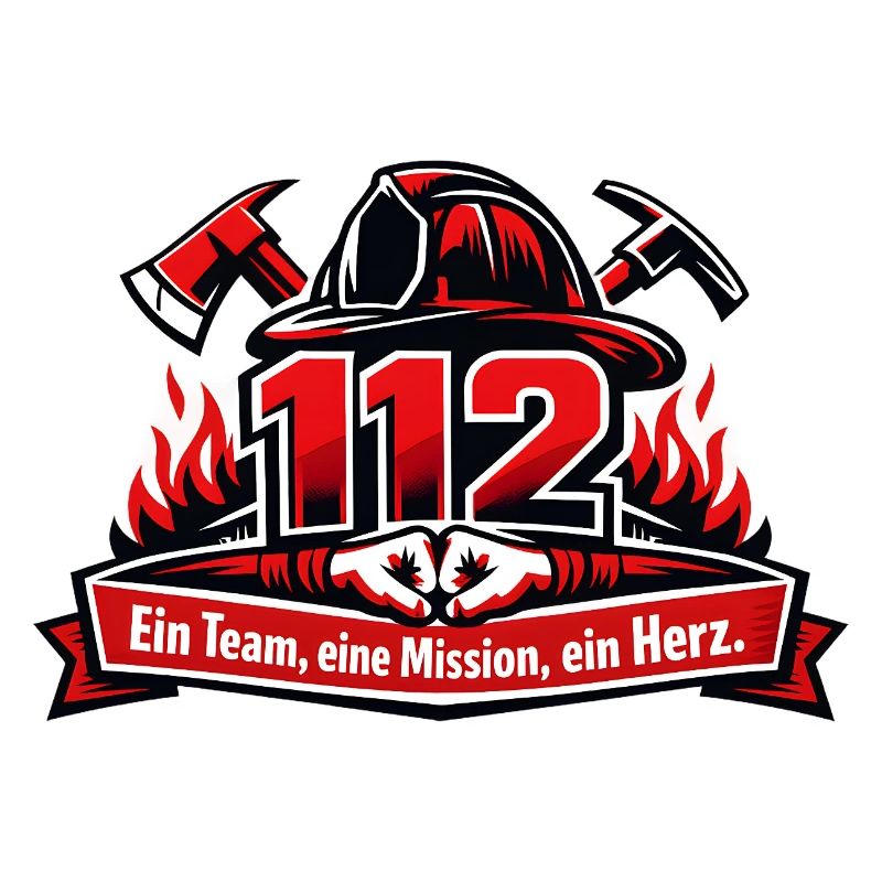 112 Feuerwehr Team Herz Einsatz