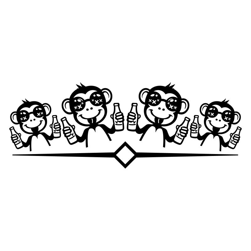 Monkey Party Team Drôle