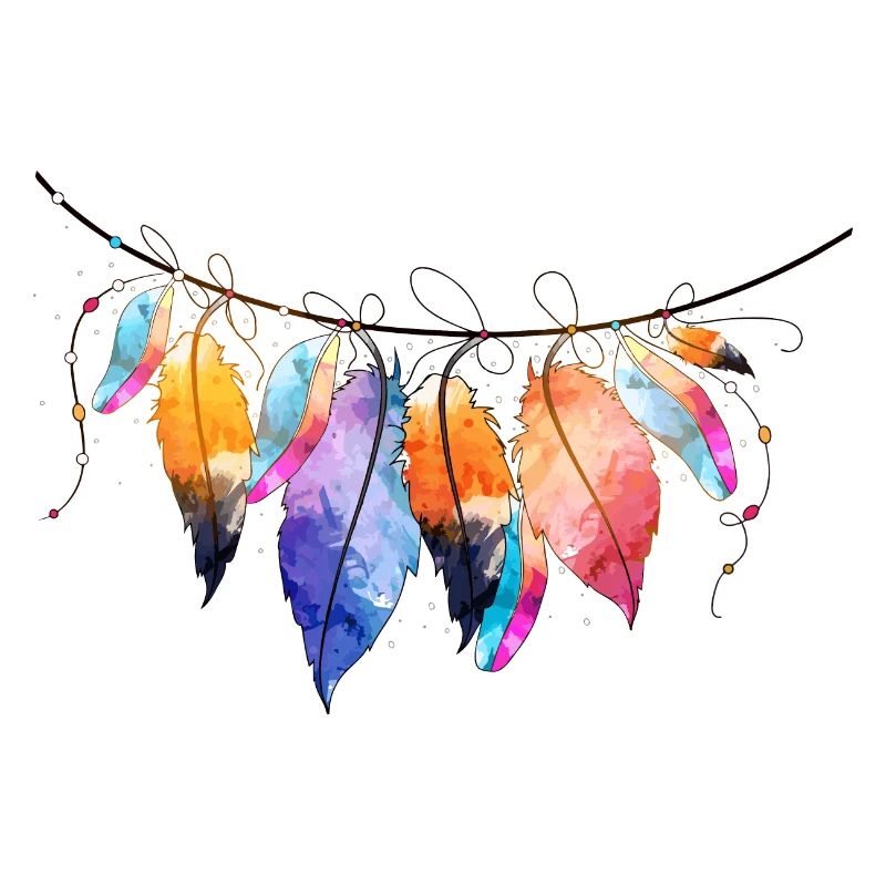 Conception colorée de l’attrape-rêves