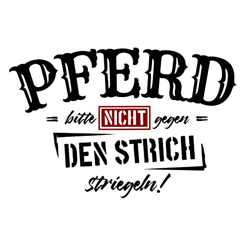 Pferd bitte nicht gegen den Strich striegeln