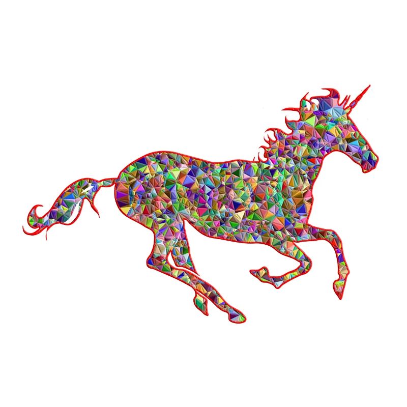 Cheval avec corne